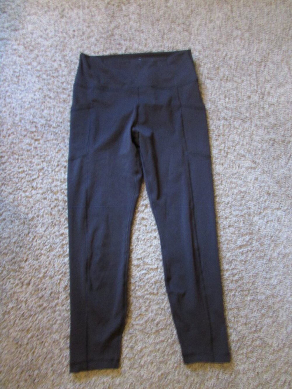 NWOT Yogalicious Lux Tribeca XL Brown Ankle Tight Leggings Stretch Yoga Pockets
